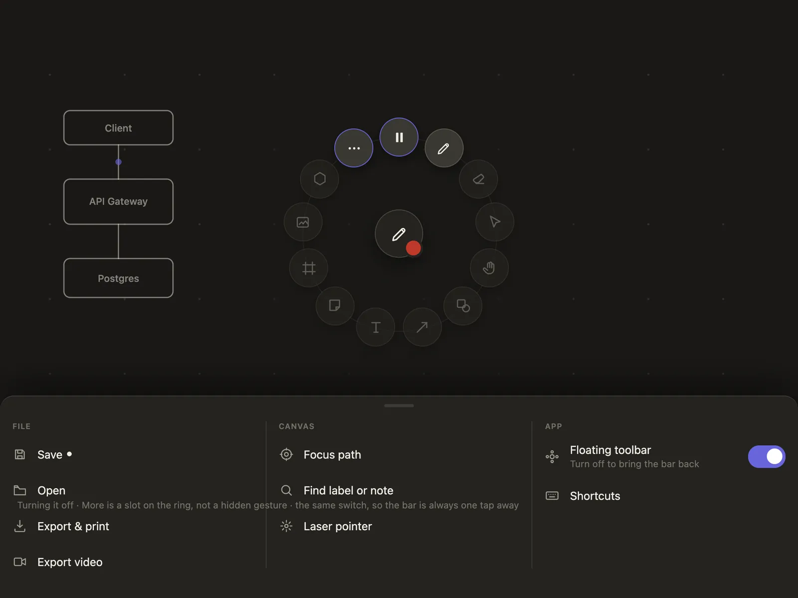 DrawLapse More slot living on the ring instead